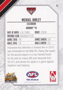 2011 Select AFL Champions #53 Michael Hurley Back